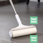 7.9 inch Lint Roller Refills Only, Extra Sticky Tape Roller Refills for Large Floor Lint Roller 7.9'' Width Sticky Roller Replacment Refill Pack of 5 Rolls, Total 300 Sheets (7.9'' Wide)