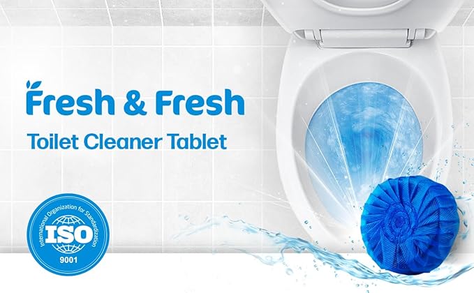 Disposable Toilet Bowl Cleaners(100 Tablets) Odor Eliminator, Fresh Scent, Multipurpose Residential and commercial Toilet Cleaners 2-3 week Lasting Toilet Bowl Cleaner