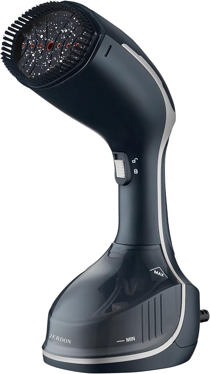 Jerdon Handheld Clothing Steamer - 1600 Watt Portable Garment Steamer - Self-Cleaning & Auto Shut-Off - PS0022-2