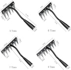 Gardening Hand Weeder Puller Tool, Manual Weeder with Detachable Blade Weeder Puller Tool,High-Carbon Steel Weed Removal Tool for Farm Lawn Garden, 5/6/7/8 Teeth Sizes (8 Teeth)