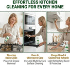 Multifunctional Kitchen Appliance Cleaner Spray Pro Powerful Grease Stain Removal Invisible Protective Layer Effortless Scrub Free Versatile Whole Home Use Light Refreshing Scent 4oz(2Pcs)