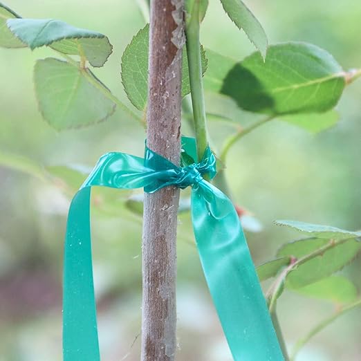 20 Pack Total 2700 Feet Stretch Tie Tape Roll 1/2" Garden Tape Sturdy Garden Plant Ties Green Vinyl Plant Ribbon Gardening Tools Green Garden Roll Garden Tie Tape for Indoor Outdoor Patio Plant Use