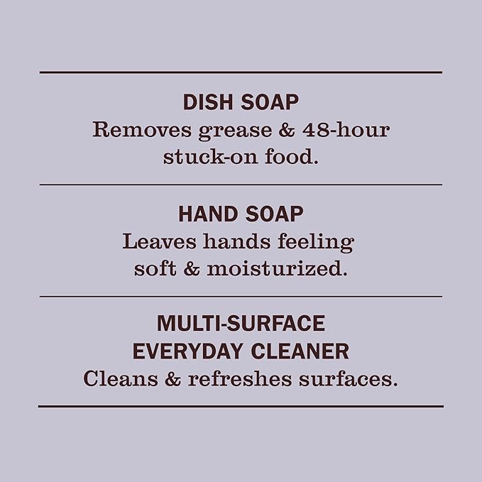 Mrs. MEYER'S CLEAN DAY Kitchen Basics Set, Rose Scent Cleaning Supplies includes Hand Soap (12.5 Fl Oz), Dish Soap (16 Fl Oz) and Multi-Surface Cleaner (16 Fl Oz)