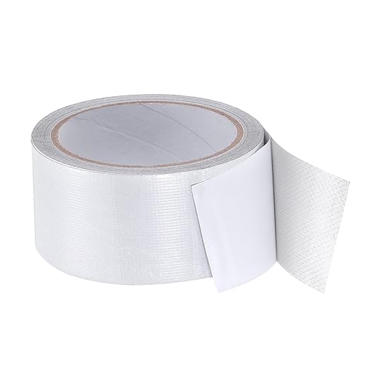 PATIKIL Awning Repair Tape 8m x 5cm Waterproof Canvas Tape High Adhesive Tear Repair Patch Kit for PVC Tarpaulin Tent Awning Fabric RV Sail Boat Cover, White (2" x26.24ft)