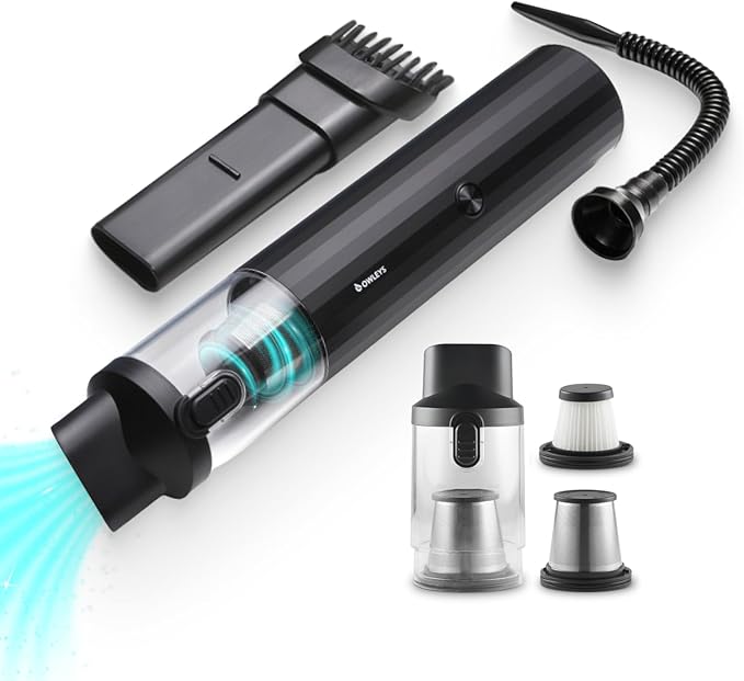 Portable Car Vacuum Cleaner (Hard Black)