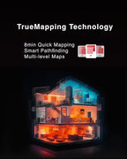 Yeedi C12 Plus Robot Vacuum and Mop, 8000Pa Strong Suction, 7-Week Dust Storage, Bagless Dust Bin, PureCyclone Tech, ZeroTangle Brush, White