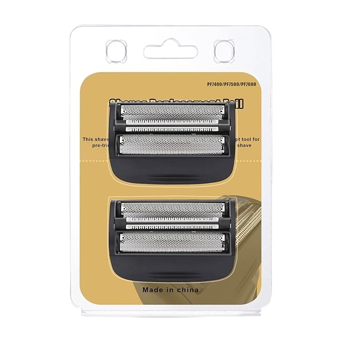 Shaver Replacement Head Compatible with Remington Foil Shaver PF7400, PF7500, and PF7600 Models (Black(2PCS))