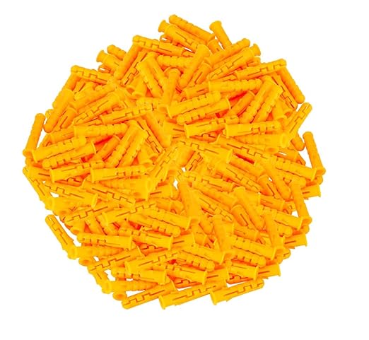 130 Pcs Premium Quality Plastic Drywall Wall Anchors (Screws No Included),Bulk Pack #8x1-3/5