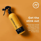 Nonaste Odor Eliminating Spray for Shoes, Gym Bags, Sports Gear & Yoga (16 Oz, Pack of 1) | Long-Lasting Fabric Refresher with Enzymes | Shoe Deodorizer & Gym Bag Deodorizer, Fabric-Safe