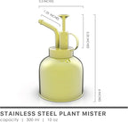 Stainless Steel Plant Mister Spray Bottle Watering Can for Indoor Plants Succulent Bonsai Garden Spray Houseplant Spritzer Modern Garden Tools 10oz/300ml (GOLD)