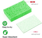 24 - Pack Non-Scratch Scrub Sponges - Sponges for Dishes and Washing Dishes, Cleaning Sponges for Kitchen Home and More（Green）