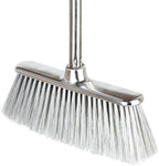 Indoor Soft Bristles Angle Sweeping Broom with Long Handle for Kitchen Hardwood Floor Cleaning (Broom)