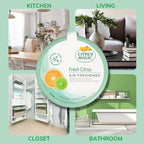 Citrus Magic Odor Absorbing Solid Air Freshener, Fresh Citrus, 8-Ounce, Pack of 3