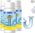 3PCS Drain Cleaner Powder, Multi-functional Pipeline Dredging Agent, Sink Drain Cleaning Powder for Kitchen, Bathroom, Toilet, Pipe Maintenance