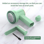 Fabric Shaver Fuzz Remover Rechargeable, HOMEASY Electric Lint Remover Shaver with 3 Blades & LED Digital Display, Sweater Couch Fabric Pill Shaver for Sweater, Couch, Furniture