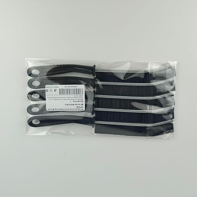 Bathroom Cleaning Brush,Premium Cleaning Tool Aluminum Support with 15° Angle, Thin Cleaning Brush for Home Kitchen (5PCS)