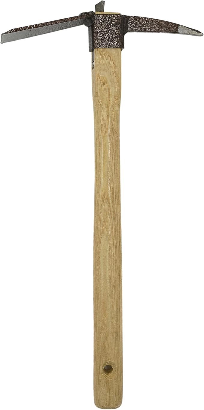 Zenport J6-05 Planting Hoe with 3-Inch Pick, 2.5 Inch Carbon Steel Blades, Beige - 3 Pack