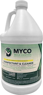 Myco Mold Control Concentrate – EPA-Registered Hospital Grade Disinfectant & Cleaner, Quat Formula for Mold Remediation & Bacteria Control, Commercial & Residential Use, 4 Gallon