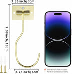 Self-Adhesive Banana Hooks, Foldable Magnetic Hanger Under Cabinet, Sturdy Metal Banana Holder for Kitchen, Space-Saving Design to Keep Bananas Fresh 1 Pieces Gold