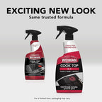 Weiman 22 Fl Oz Cooktop Cleaning Spray & Microfiber Cloth – Cooktop & Oven Cleaner for Streak & Residue Free - Non-Abrasive Degreaser Safe for Glass & Ceramic