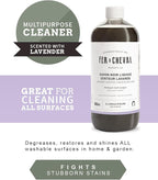 Fer à Cheval Liquid Black Soap All Purpose Cleaner with Olive Oil, Concentrated Multi-Use Cleaner for Home Surfaces, 500 ml/16.91 fl oz, Lavender Soap