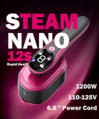 Steamer for Clothes,2-in-1 Steam & Iron with Four Modes,All Fabrics,Ceramic Rapid-Heating Panel,Handheld Cordless Portable Steamer,Travel & Home