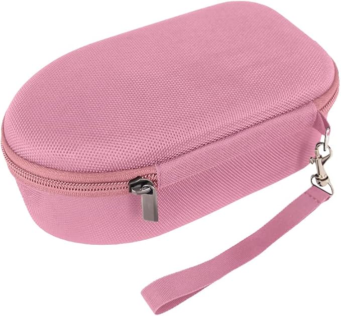 The Quilted Bear Mini Steam Iron - Lightweight Mini Travel Iron for Effortless Quilting & Wrinkle-Free Clothes with Hard Shell Case - Travel Steamer Craft Press for Clothes & Crafts (Pink)