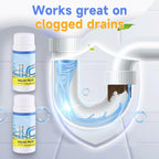 2025 New Sink Drain Cleaner, Upgraded Sink and Drain Cleaner, Powerful Pipe Unclogging Agent Cleaner for Kitchen Toilet and Pipes Cleaning Tool (2PCS)