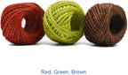 12 Color Jute Twine Natural Jute String 2mm 3 Ply for Artworks, DIY Crafts, Gift Wrapping & Embellishments - 33 Yard per Roll