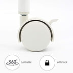 JANE EYRE Rolling Utility Storage Rack Cart on Wheels, Trolley Carft cart, Multi-Purpose Organizer Shelf (White, 4 Tier)…