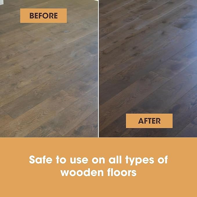 Furniture Clinic Wood Floor Cleaner | Dilutes to 170 FL Oz | Cleaning Concentrate | Formulated for Hardwood and Engineered Wooden Flooring | Quick-Drying with Orange Oil