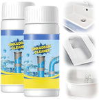 Sink & Drain Cleaner Powder, Quick Foaming Powder for Bathroom & Kitchen Dredging (2 pcs)