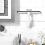 AmazerBath Squeegee for Shower Glass Doors - All-Purpose Squeegee with Hook for Windows, Mirrors, Tiles and Car Glass, 10 Inches