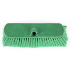 SPARTA 41278EC09 Flo-Thru Plastic Wall Scrub Brush, Equipment Brush With Soft Nylex Bristles For Industrial Kitchens, Hospitals, Commercial Cleaning, 4 Inches, Green