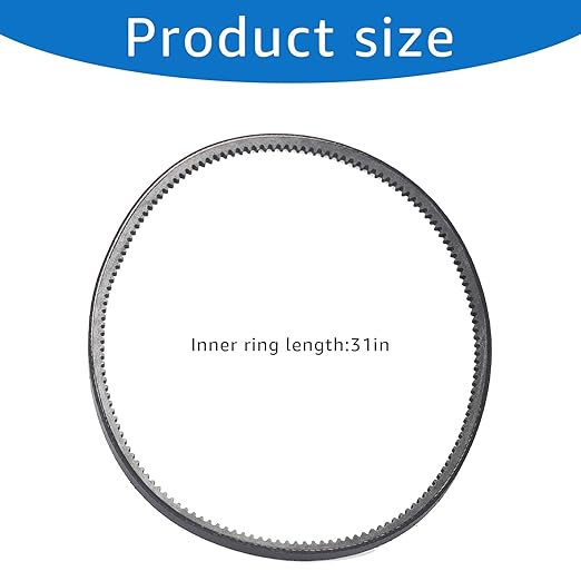 24995 Reverse Belt Compatible with Earthquake Victory Rear Tine Tillers Replace 24598, 29409, 29702, 33970 Tiller Drive Belt
