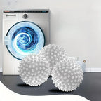Reusable Laundry Dryer Balls, Plastic Anti-Static Fabric Softener, Reduces Wrinkles, Sustainable Cleaning Supplies, Essential Washing & Drying Aid for Soft, 6 Pack, 2.36 in (Blue/White/Red)