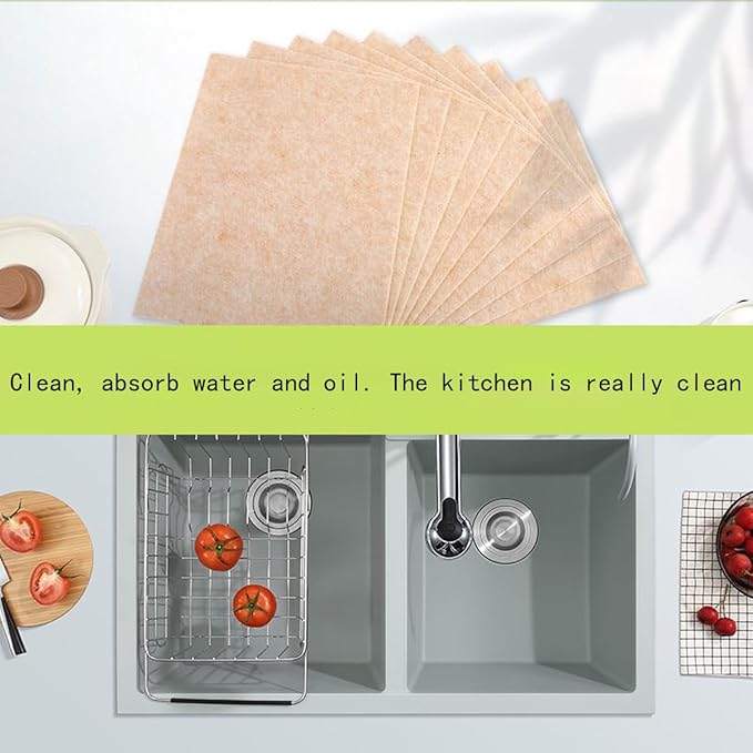 Natural loofah dishwashing Sponge, Biodegradable, Suitable for Kitchen dishwashing, More Environmentally Friendly, Clean, and Scratch Free, 10 Piece Set (7.87in*9.84in)