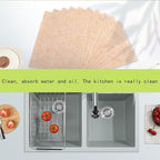 Natural loofah dishwashing Sponge, Biodegradable, Suitable for Kitchen dishwashing, More Environmentally Friendly, Clean, and Scratch Free, 10 Piece Set (7.87in*9.84in)