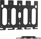 3-in-1 Metal Wall Mount Storage Rack for Milwaukee Chargers Batteries Drills,Battery and Charger Organizer, for 4x18V Batteries, M12-18C Chargers,M12-18FC Charger,M18 DFC,Power Tool Organizer