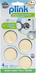 Compac Home Plink Appliance Freshener, Dishwasher, Washing Machine Cleaner, Water Activated, Fresh Lemon Scent, 4 Count