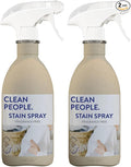 The Clean People Stain Remover Spray - Simple, Clean Ingredients - Laundry Spot Treatment for Food, Pet & Baby Stains - Boosted with Enzymes - Fabric Safe - 16oz (2 Pack)…