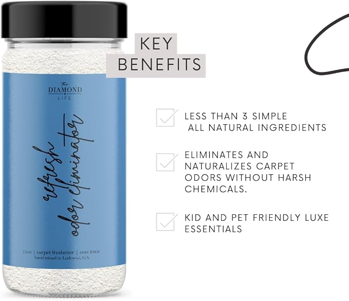 Home REFRESH' Carpet Deodorizer Powder For Home, Vaccuuming Upholstery, Pet Urine, Dog Bed/Cat Litter Box– Eliminates Odors Naturally, Pet-Friendly- Country Potpourri