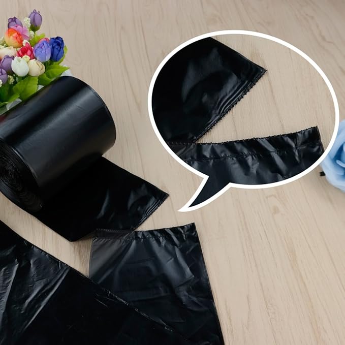 6 Gallon Black Office Trash Bags, 180 Counts