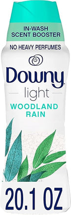 Downy Light Laundry Scent Booster Beads for Washer, Woodland Rain, 20.1 oz, with No Heavy Perfumes