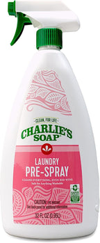 Charlie’s Soap Laundry Pre-Spray Stain Remover (32 fl oz), Natural Laundry Pretreat and Stain Remover (Pack of 1)