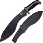 Snake Eye Machete with Heavy Duty Construction-Ergonomic Non-Slip Handle and Belt Sheath for Gardening, Land-Management, Bushcraft, Hunting and Outdoor