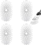 Brush Refills for RIMAY Dish Brush - 4 Pack Dish Brush Cleaning Soap Dispensing Head Replacement for Scrubber (White)