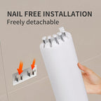 LEQ Wall Mounted Clothes Drying Rack, Garment Rack Foldable Space Saving Laundry Drying Rack with 7 Hanging Rods,Drying Rack Clothing for Laundry Balcony Bedroom Household Aluminium