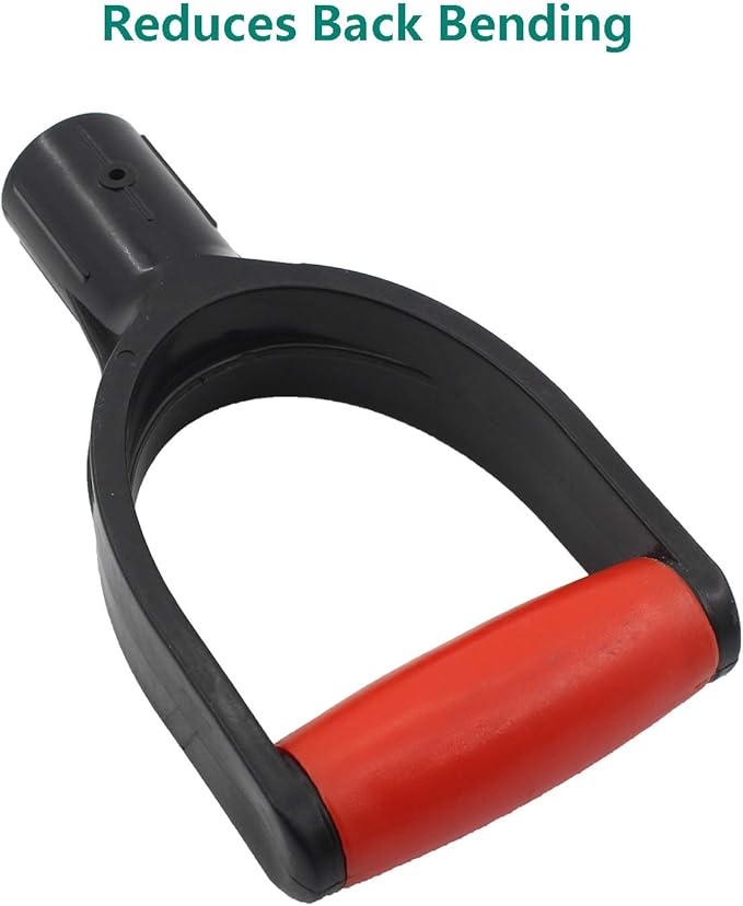 Plastic Shovel Grip Handle Replacement,ULIFESTAR U Shaped Snow Shovel Replacement Handle,32mm/1.26'' Inner Diameter Digging Raking Tool Replacement Spade Handles for Lawn Garden Spade Fork Shovel