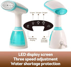 Handheld Steamer for Clothes 1500W 20s Heatup Fabric Wrinkles Remover Portable Handheld Garment Steamer with Removable Water Tank and Fabric Brush Steamer for Garments(White)